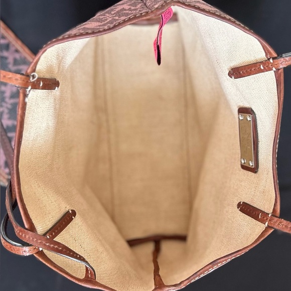 JUICY COUTURE "Choose Juicy" Coated Canvas Shoulder Tote Bag - Picture 6 of 14